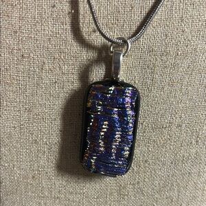 Elegant Multicolor Glass‎ Handmade Pendant Necklace